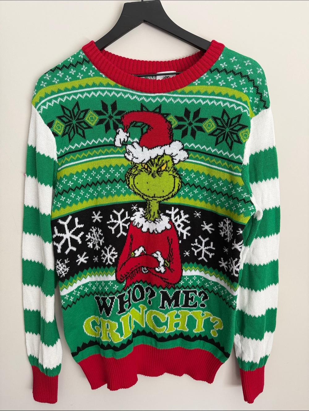 The Grinch Dr Seuss Sweater Size Medium